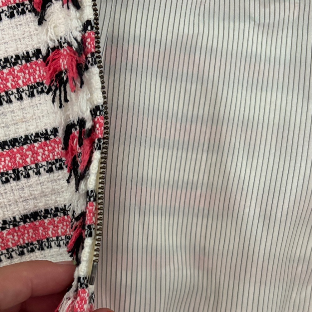 Talbots Pink and Black Striped Jacket - Picture 5 of 7